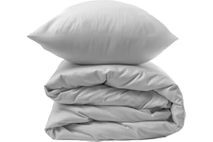 INTRECCI HOME Parure Copripiumino Singolo, in Puro Cotone, Sacco Copripiumino 155x200 cm + Federa 52x82 cm, Made in Italy, Elegante e Confortevole, Morbidezza Suprema