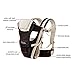ELENKER™ Adjustable 4 Positions Carrier 3D Backpack Pouch Bag Wrap Soft Structured Ergonomic Sling Front Back Newborn Baby Infant Khaki