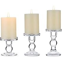 FILLTOWN Set 12 Portacandele Trasparenti In Vetro - 5x3.5 Cm, Per Matrimoni, Feste E Decorazioni Casa - 4