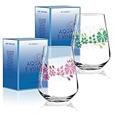  RITZENHOFF Aqua e Vino Design Wasser- und Weinglas, 2er Set, Weinkelch, Weinbecher, Weinschorle Trink Glas, Burkhard Neie, Herbst 2018, Kristallglas, 0.5 L