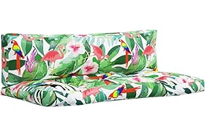 vidaXL Coussins de Palette 2 pcs Multicolore Tissu Oxford, Coussin, Coussin de canapé, Oreiller de Dos, Coussin extérieur, Coussin de siège