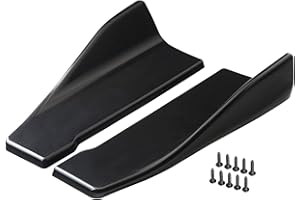 Povanjer Car Side Skirts 35cm Carbon Fiber For Automotive Universal Side Skirts Rear Bumper Lip Splitter Winglet Aprons