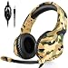 Produktbild DIWUER Gaming Headset mit Mikrofon Lautstärkeregelung, 3,5mm Kabelgebundene Over Ear Kopfhörer mit Räuschunterdrückung für PS4 Xbox One PC Laptop Smartphone
