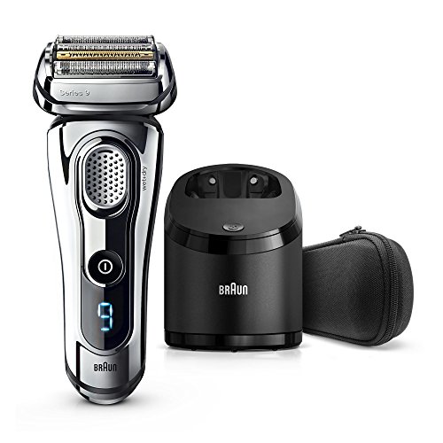 Braun Series 9 9295 cc Rasoir Électrique Technologie Wet&Dry et Système Clean&Charge - Chrome Premium