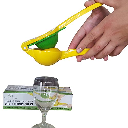 Zitruspresse Die beste Zitronenpresse – Zitronenpresse Limettenpresse Zitruspresse Premium Qualität in Edelstahl – Hand-Zitruspresse handelsüblicher Qualität – 100% Zufriedenheitsgarantie - 6