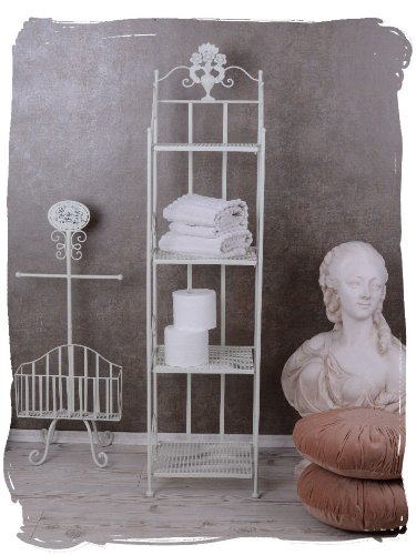 BADEZIMMERREGAL LANDHAUS WEISS REGAL ANTIK EISENREGAL SHABBY CHIC PALAZZO EXCLUSIVE - 3