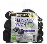 Ethiquable Pruneaux d'Agen Mi-Cuits Bio 250 g Paysans d'Ici - Lot de 5