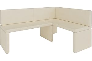 ‎GENERIC Eckbank Akiko Corner Bench - Eckbankgruppe für Ihrem Esszimmer, Küche modern, Sitzecke, Essecke. Perfekt für Küche, Büro und Rezeption. Solide und Starke Verarbeitung. (Soft 18, 196x142cm rechts)