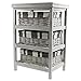 Homestyle 3 Storage Wicker Baskets Chest Drawers Cabinet Cupboard Organiser Unit