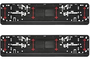 WURTH Würth KSB – Juego de 2 soportes para matrícula de fijación de matrícula para matrícula Matrícula Amplificador 520 mm twinfixx