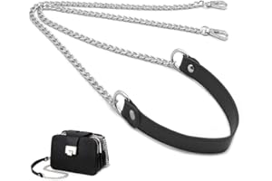 YDHfdc Taschenkette Silber 120cm PU Leder Kettenriemen Griff Tasche Kette Riemen mit Schnallen Metall PU Leder Ersatzkette für Geldbörse Handtaschen DIY Zubehör