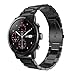 Produktbild Hunpta@ Mode Sport Edelstahl Armband mit Metallverbindern für Huami AMAZFIT 2 2S(168mm) (Schwarz)
