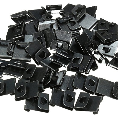 fujiyuan 100 PCS S Haken Clip Wandhalterung Album Foto Bild Kunstwerk Rahmen Anker Panel Aufhängen S Haken Schwarz - 6