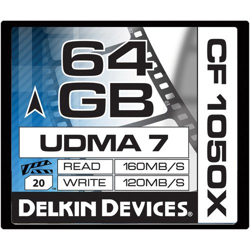 Preisvergleich Produktbild Delkin Devices 64GB CF 1050X UDMA 7 Kino-Speicherkarte