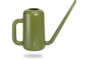 Plastia Regadera Pequeña para Plantas de Interior 1,8 L – Regadera Plantas con Pico Largo para Riego Fácil – Regaderas Jardín de Plástico, Verde