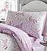 Catherine Lansfield Folk Unicorn Single Fitted Sheet, Pink