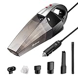 isYoung Car Vacuum Cleaner with LED Light, 4500PA Stronge Suction Portable Handh