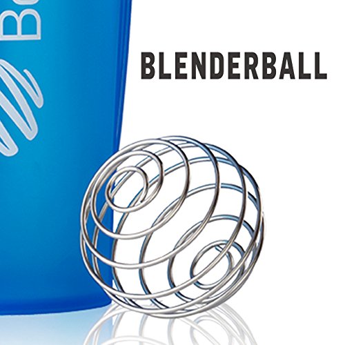 BlenderBottle Classic Loop Shaker / Eiweiß Shaker / Diät Shaker / Protein Shaker mit Blenderball blau 590ml Fassungsvermögen, skaliert bis 400 ml - 4