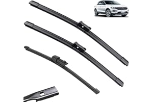 AUTOPIXL Tergicristallo Set di spazzole tergicristallo anteriori e posteriori compatibili con VW T-Roc 2017-2023 Spazzole parabrezza parabrezza 26"+20"+13"