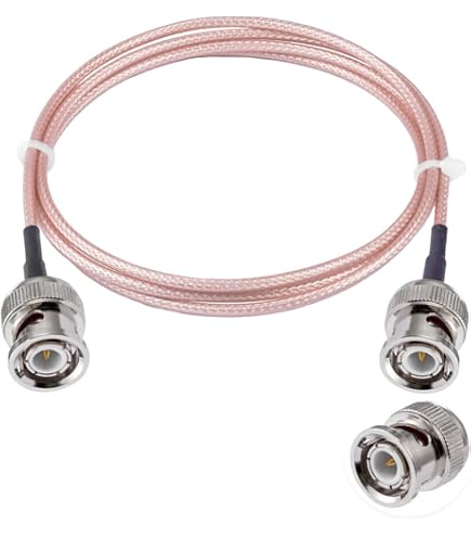 HangTon BNC-Koaxialkabel 10 M – RG316, 50 Ohm, Für HD/SDI Video, Kamera & Monitor, Verlustarm