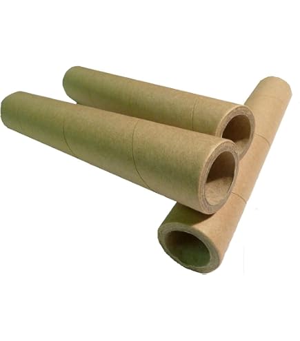 Lot De 100 Tubes En Carton Kraft - 6x10x120 Mm - Marron - Parallèles Et Solides - Pour Bricolage, Emballage, Pyrotechnie