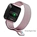 Produktbild Wokee Milanese Magnetband Edelstahlband für Fitbit Versa Neuestes weiches Silikon Sport Ersatzband für Garmin Forerunner (D)