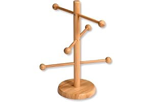 KESPER Brez'n und korvstativ, 6 armar, bambu, brun, Ø 15 cm/höjd: 37 cm, 58615