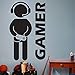 Produktbild customwallsdesign Video Game Gaming Gamer Wand Aufkleber art decor Aufkleber Vinyl Gamer Aufkleber