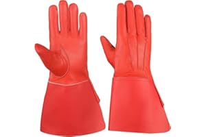 DASKZ LEATHERS Men's Long Cuff Gauntlets Gloves Piper Drummer Band Gloves