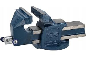 Schmith - Morsa da tavolo - Morsa fissa - Morsa da banco - In ghisa, ganasce in acciaio di alta qualità - Larghezza ganasce 125 mm