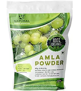 Natural Health Products Amla Indian Gooseberry (Emblica Officinallis) Powder For Hair Growth & Skin Care, 200 g