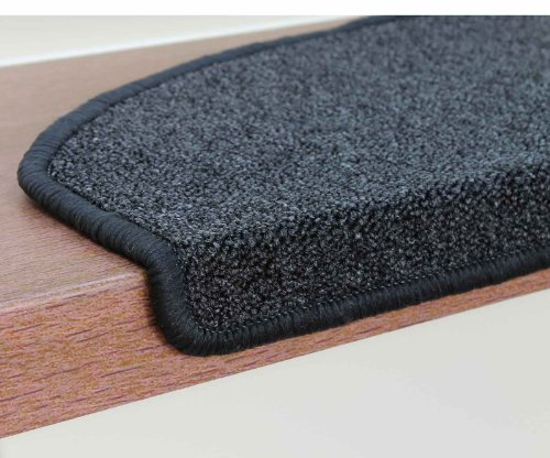 Kettelservice-Metzker® Stufenmatten – Rambo Halbrund – Anthrazit incl. Fleckentferner (15er Set Halbrund) - 3