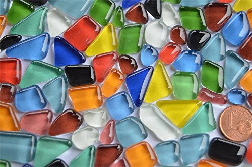 410g Mosaiksteine Bastelmix aus 4 versch. Artikeln geschenkideen, ca.180 St. - 2