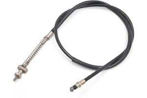 sourcing map 1,35M Cable del Freno Delantero para Motocicleta Scooter Acero Recubierto Camisa Negro