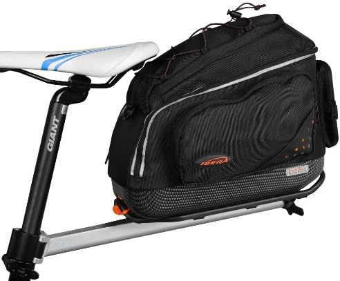 Ibera USA Bicycle seatpost-mounted Commuter Rack &amp; Quick-release Commuter Bag by IBERAUSA