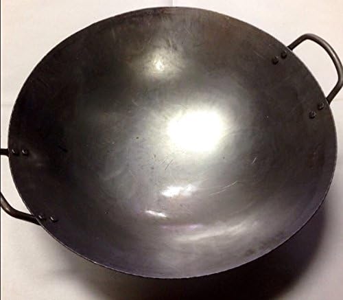 14 inch Carbon Steel Hand Hammered Wok (incl. wok ring) by Wok Shop