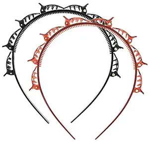 Urban Shopper Twist Hairband 2 Pcs Trunk Hair Hair Band, Hairstyle Braid Tool Barrettes for Thin or Thick Hair Alligator Clips.Korean Style Hairband