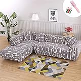 Decorar el Hogar: Utiliza la cubierta del sofá para decorar el hogar. Esta elegante funda de sofá de agrega elegancia y clase a tu sofá, dotando a tus muebles de un aspecto moderno instantáneo. La tela de alta calidad es perfecta para proteger sus sofás de derrames, manchas y desgaste para evitar que se arruine.