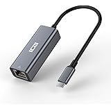 ICZI Adattatore USB C Ethernet Cavo RJ45 1000Mbps in Alluminio Gigabit a Tipo C (Thunderbolt 3) LAN Adattatore di Rete per Ma
