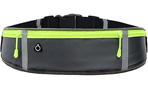 LRIKAS Laufgürtel für Handy, wasserdichte und Verstellbare Lauftasche, Hüfttasche für Joggen, Fitness, Radfahren, Reisen und Outdoor-Aktivitäten (Grau)