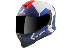 Bogotto V151 Sacro Casque (White/Blue/Red,M)