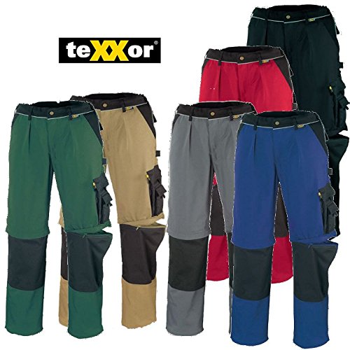 Arbeitshose 2 in 1 als Shorts tragbar – Taschen für Kniepolster - 2