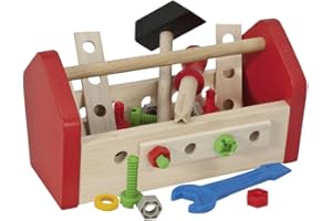 Eichhorn Heros 100028103 - Cassetta degli Attrezzi, in Legno, 30 pz.