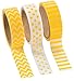 Produktbild Gelb Washi Tape Set – 16 ft. Von Tape Pro Rolle (3 Rollen pro Einheit)