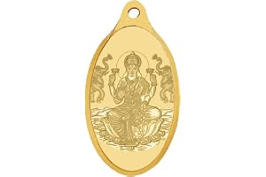 WHP Jewellers 24kt (999) 2 gram Goddess Lakshmi Yellow Gold Lakshmi Pendant