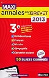 Image de MAXI ANNALES BREVET 2013