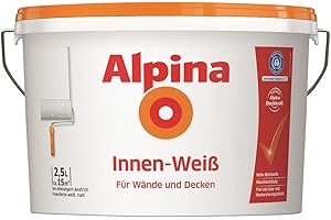Alpina Wandfarbe Innen-Weiß 2,5 Liter matt