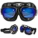 Price comparison product image ECOMBOS Vintage Flying Aviator Pilot Motor Motorcycle Goggles Classic Helmet Glasses (Upgraded Color)
