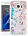 Produktbild Samsung Galaxy S7 Edge/G935F/S7 Edge Duos Hülle Glitzer ISENPENK Transparent Durchsichtig Samsung Galaxy S7 Edge/G935F/S7 Edge Duos Hülle Silikon,Ultra Slim TPU Liquid Fließen Flüssig,Schutzhülle Muster Kristall Schutz Handy Hülle Case Back Cover Tasche[Pattern 9]