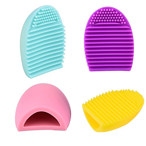 eBoot Makeup Brush Cleaner Silicone Cleaning Tool, Set of 4
